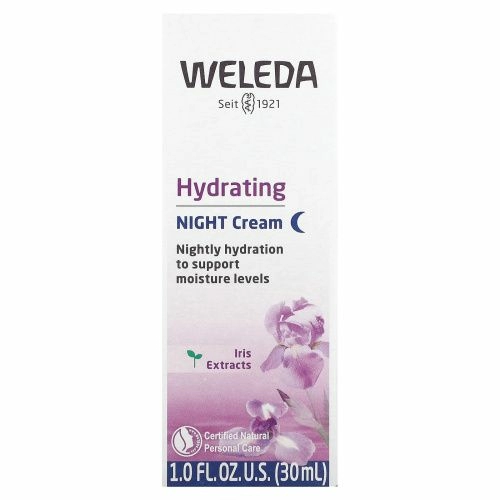 Weleda, Увлажняющий ночной крем, экстракт ириса, для нормальной или сухой кожи, 30 мл