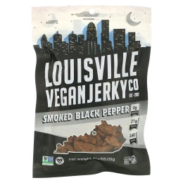 Louisville Vegan Jerky Co, Копченый черный перец, 85,05 г (3 унции)