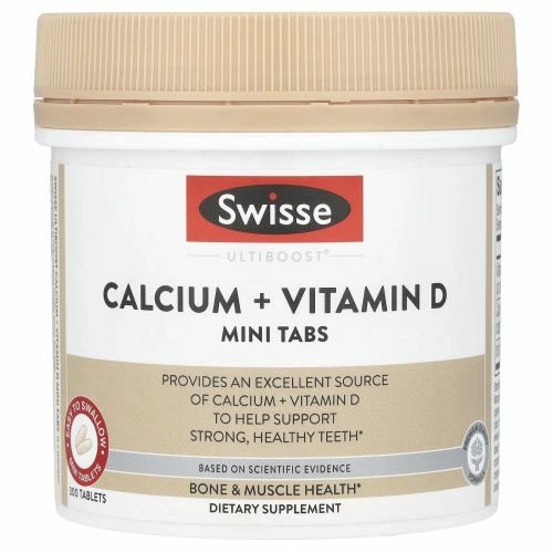 Swisse, Ultiboost®, кальций и витамин D, мини-таблетки, 300 таблеток