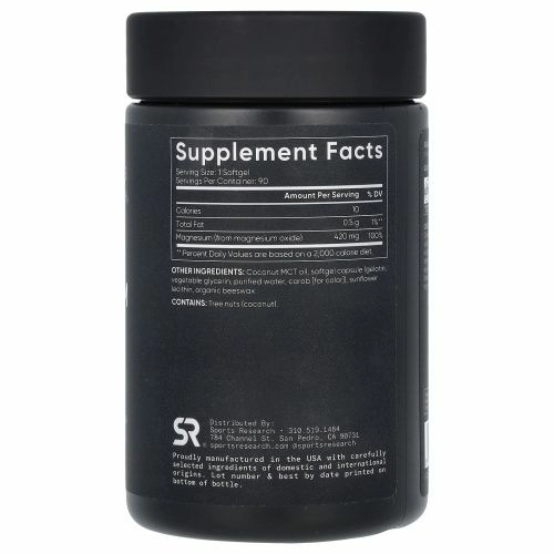 Sports Research, оксид магния, 420 мг, 90 капсул