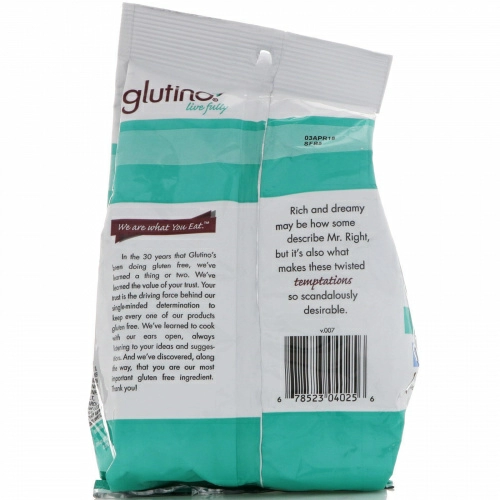 Glutino, Крендели с йогуртом, без глютена, 5,5 унции (156 г)