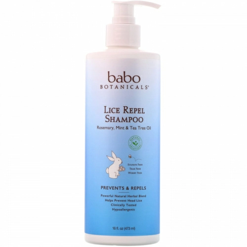 Babo Botanicals, Шампунь от вшей, 473 мл (16 oz)