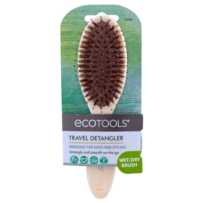 EcoTools, Дорожный Спрей - Детанглер, 1 Расческа