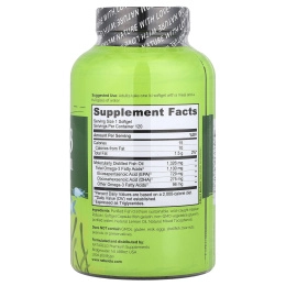 NATURELO, рыбий жир в форме триглицеридов омега-3, 1100 мг, 120 капсул