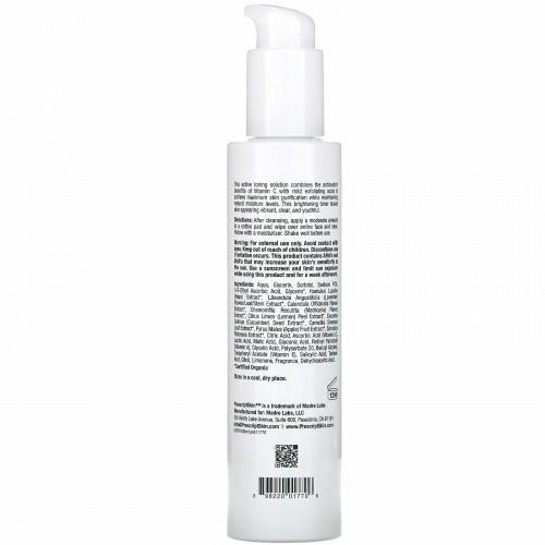 PrescriptSkin, осветляющий тонер с витамином C, 177 мл (6 унций)