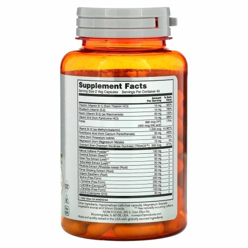 NOW Foods, Sports, Energy Extreme, препарат для поддержки физической и умственной активности, 90 растительных капсул