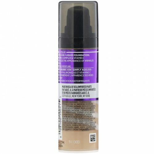 Covergirl, Olay Simply Ageless, тональная основа 3 в 1, оттенок 242 «Средний бежевый», 30 мл (1 жидк. унция)