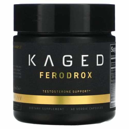Kaged Muscle, Матрица поддержки тестостерона Ferodrox, 60 вегетарианских капсул