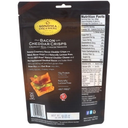 Sonoma Creamery, Крекеры с чеддером, Бекон, 2,25 унц. (63,8 г)