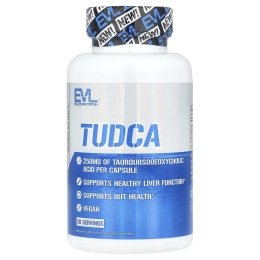 EVLution Nutrition, TUDCA, 30 растительных капсул (250 мг в 1 капсуле)