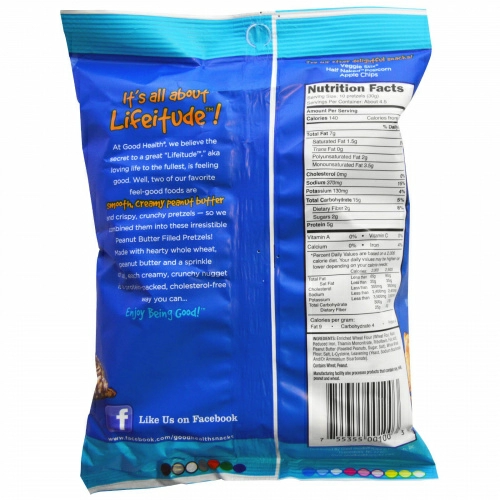 Good Health Natural Foods, Крендели с Начинкой Арахисового Масла 5 унции (142 г)