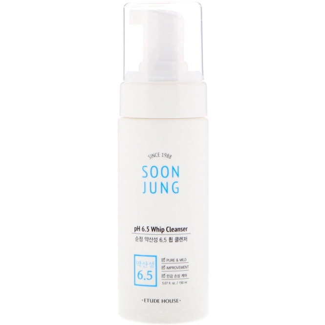 Etude, Soon Jung, pH 6.5 Whip Cleanser, 5.07 fl oz (150 ml)