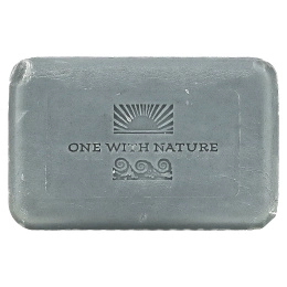 One with Nature, Минеральное мыло тройного измельчения, активированный уголь, 7 унций (200 г)