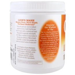 Organic Mushroom Nutrition, Львиная грива, грибной порошок, 7.14 унций (200 г)