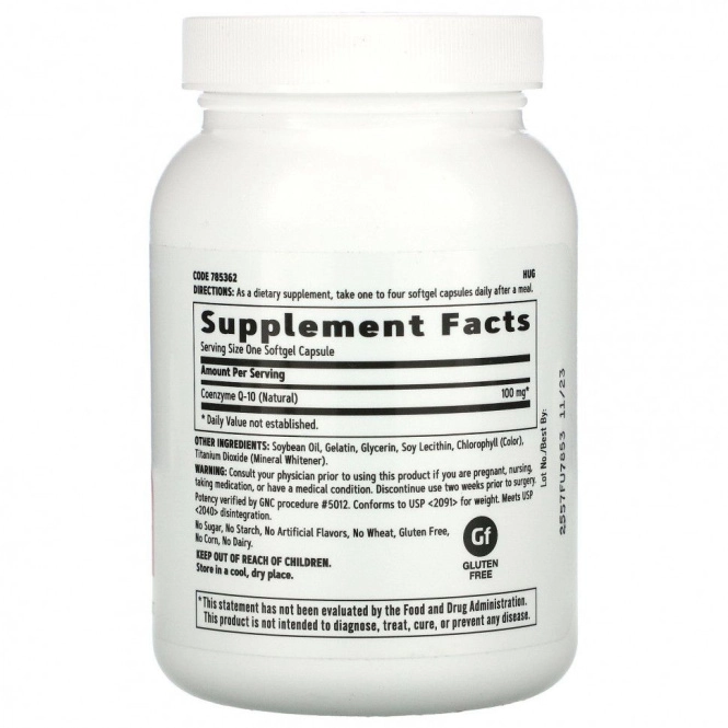 GNC, CoQ-10, 100 mg, 120 Softgels