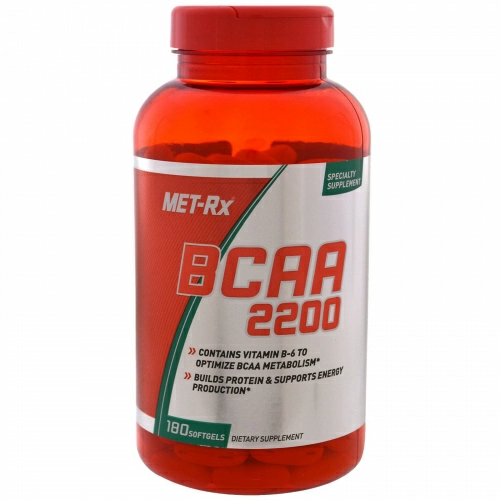 MET-Rx, BCAA 2200, 180 мягких таблеток