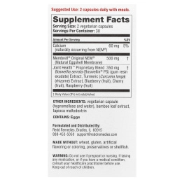 Redd Remedies, Здоровье суставов, улучшенная формула, 60 вегетарианских капсул