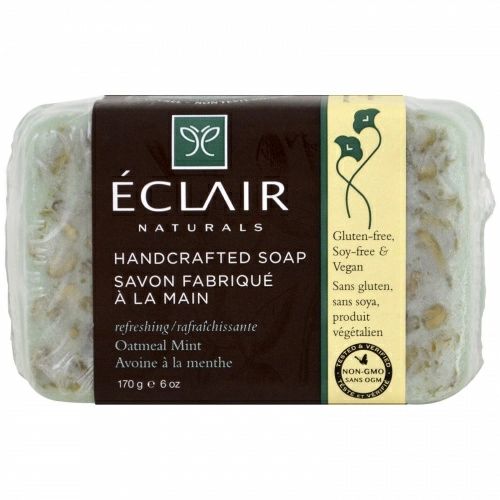 Eclair Naturals, Мыло ручной работы, овсянка и мята, 6 уний (170 г)