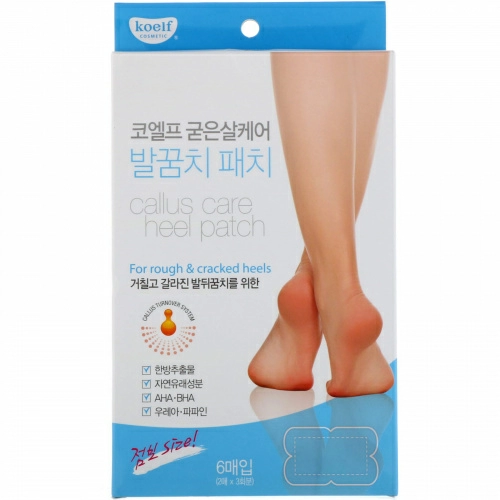 Koelf, Callus Care Heel Patch, 3 Pairs