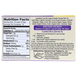 Edward & Sons, Кубики желтого карри, 84 г