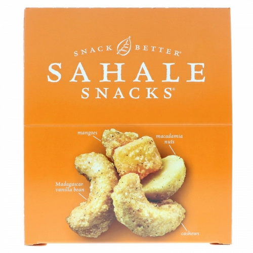 Sahale Snacks, Глазированная смесь, мандарин, ваниль, кешью и макадамия, 9 пакетиков, 42,5 г (1,5 унции) каждый
