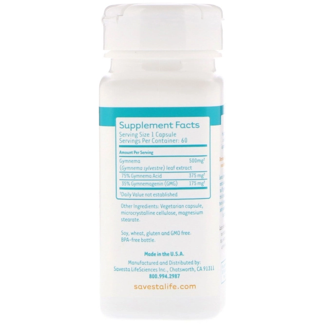 Savesta, Джимнема, 60 вегетарианских капсул