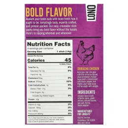 Lonolife, Sipping Bone Broth, курица шрирача, 4 порционные палочки, 14 г (0,49 унции)