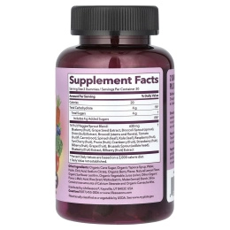 LifeSeasons, Fruit & Veggie Gummy, ягодный лимон, 60 жевательных таблеток