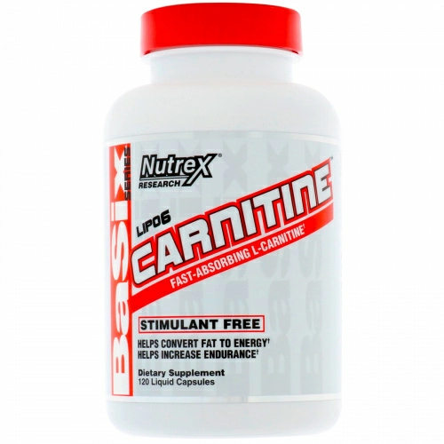 Nutrex Research, Липо-6 Карнитин, 120 жидких капсул
