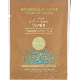 Mineral Fusion, Салфетки для постепенного загара, орех макадамии, размер средний, 5 шт.
