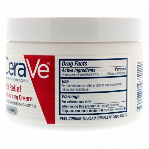 CeraVe, Увлажняющий крем, облегчающий зуд, 12 унц. (340 г)