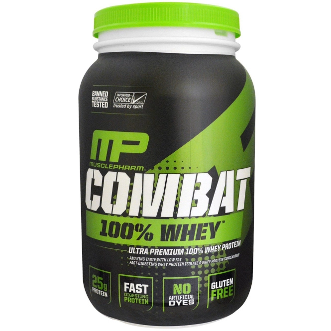 MusclePharm, "Битва", 100% сывороточный белок со вкусом шоколадного молока, 32 унции (907 г)