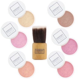Everyday Minerals, Cheek to Cheek, румяна и хайлайтер, комплект из 7 средств