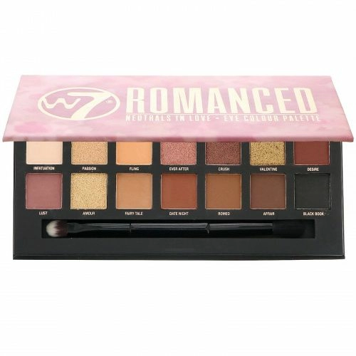 W7, Romanced, Neutrals In Love, палетка теней, 11,2 г