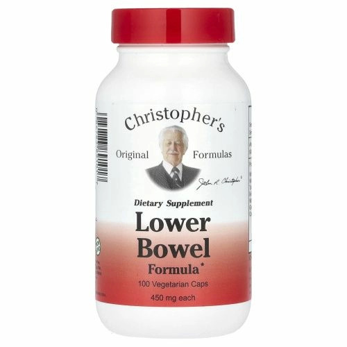 Christopher's Original Formulas, Средство для нижнего отдела кишечника, 450 мг, 100 капсул