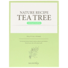Secret Key, Nature Recipe Mask Pack, Tea Tree, 10 Masks, 0.7 oz (20 g) Each