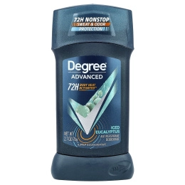 Degree, Advanced, 72H Body Heat Activated™, дезодорант-антиперспирант, холодный эвкалипт, 76 г (2,7 унции)
