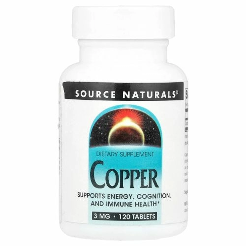 Source Naturals, Медь (3 мг) 120 таблеток