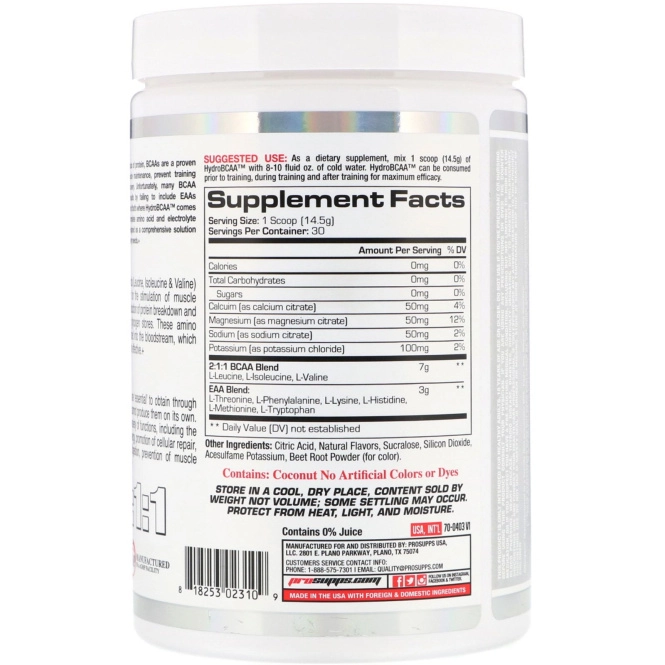 ProSupps, Гидроаминокислоты с разветвлённой цепью, Полиция Майами: Отдел нравов, 15,3 унц. (453 г)