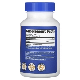 Nutricost, мелатонин, 3 мг, 240 таблеток