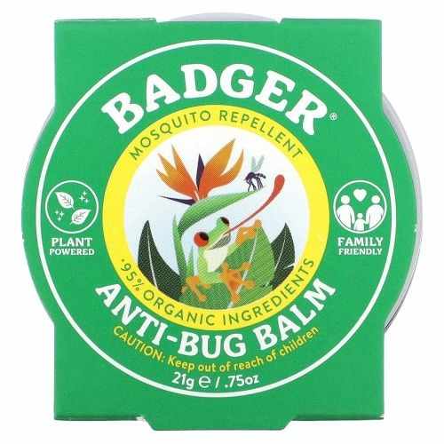 Badger Company, Бальзам для защиты от насекомых с цитронеллой и розмарином, 0,75 унции (21 г)