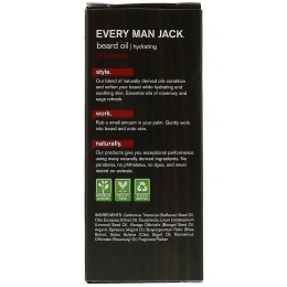 Every Man Jack, Масло для бороды, увлажнение, кедр, 1 ж. унц. (30 мл)