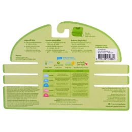 i play Inc., Green Sprouts, Wipe-Off Bib, 9-18 Months, Green Fox Set, 3 Pack
