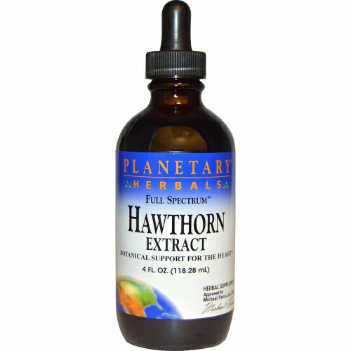 Planetary Herbals, Экстракт боярышника полного спектра, 4 жидких унций (118.28 мл)