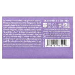 Dr. Bronner's, Чистое Кастильское мыло Лаванда 5 унций