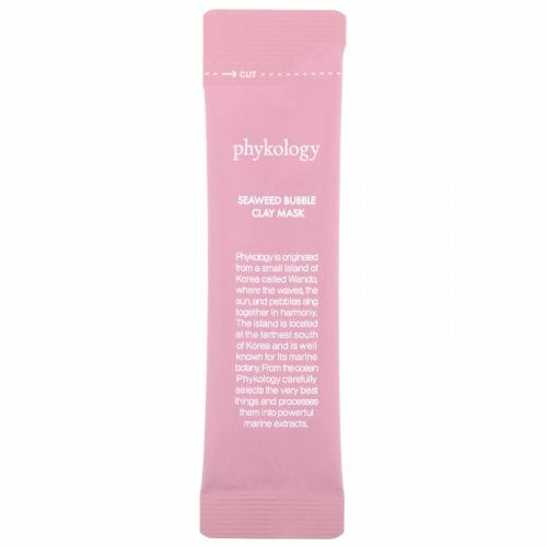 Phykology, Seaweed Bubble Clay Mask, 10 Packets, 0.18 oz (5 g) Each