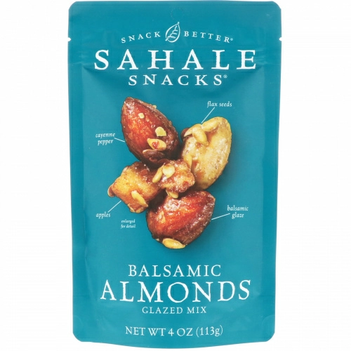 Sahale Snacks, Глазированная смесь, бальзамический миндаль, 4 унц. (113 г)
