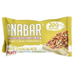 The Anabar, The Protein-Packed Candy Bar®, Хрустящие хлопья с белым шоколадом, 12 батончиков по 65 г (2,29 унции)