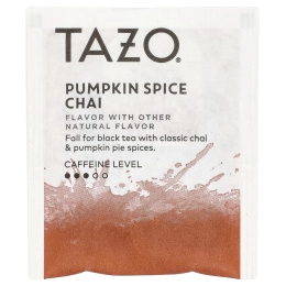 TAZO, Black Tea, чай с тыквенными специями, 20 чайных пакетиков, 50 г (1,76 унции)