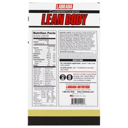 Labrada Nutrition, CarbWatchers Lean Body, ваниль 20 пакетиков, 2,29 унц. (65 г) каждый